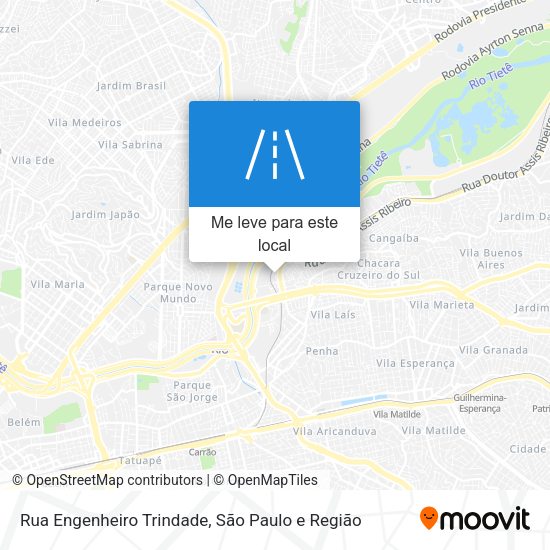 Rua Engenheiro Trindade mapa
