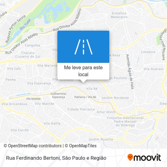 Rua Ferdinando Bertoni mapa