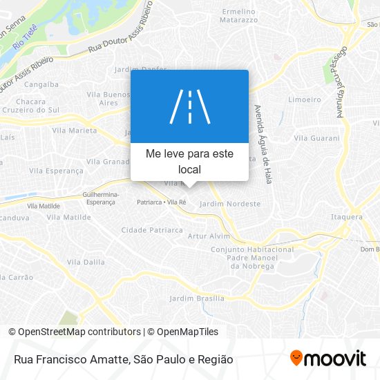 Rua Francisco Amatte mapa