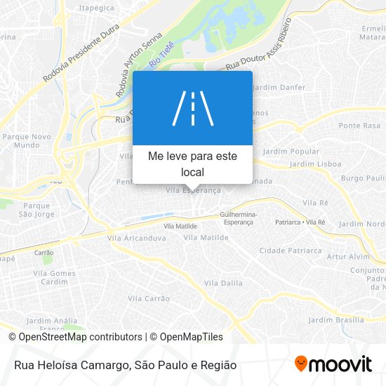 Rua Heloísa Camargo mapa