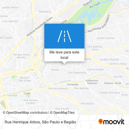 Rua Henrique Arbos mapa