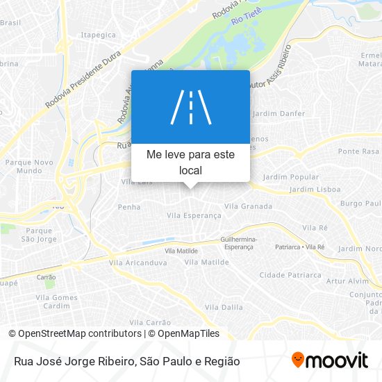 Rua José Jorge Ribeiro mapa