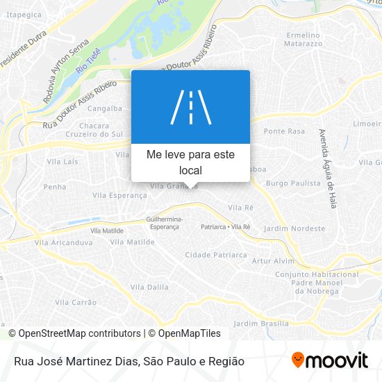 Rua José Martinez Dias mapa