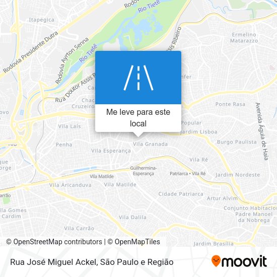 Rua José Miguel Ackel mapa