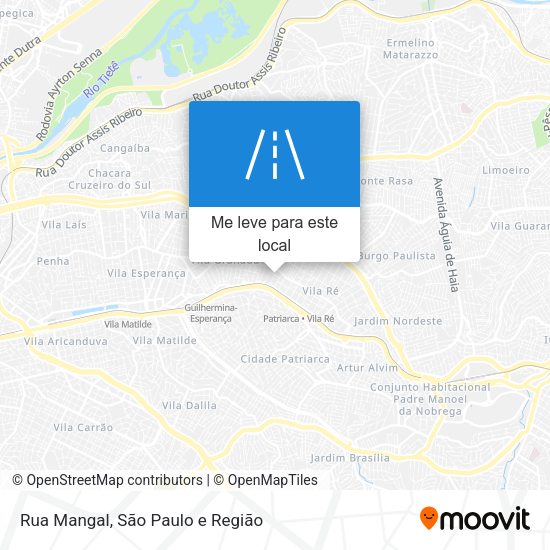 Rua Mangal mapa