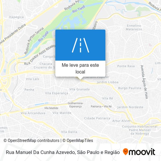 Rua Manuel Da Cunha Azevedo mapa