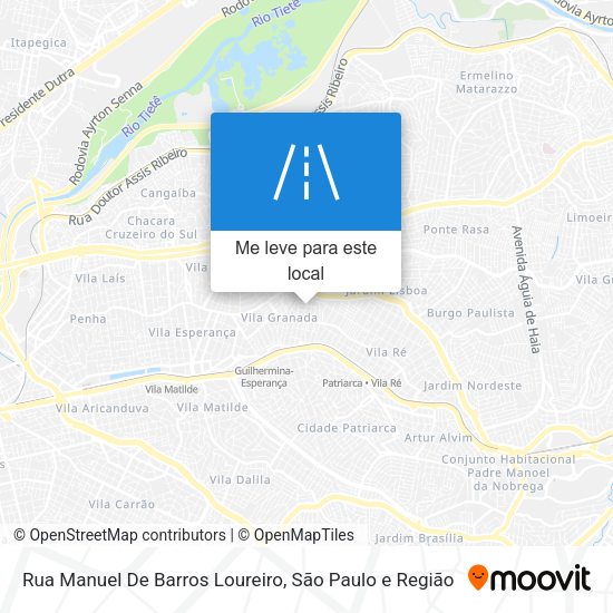 Rua Manuel De Barros Loureiro mapa