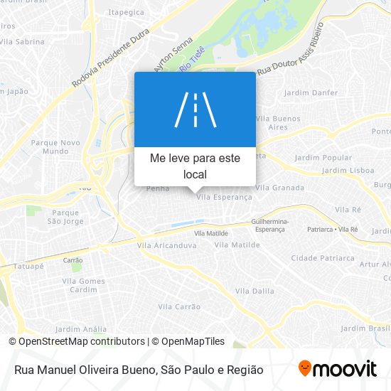 Rua Manuel Oliveira Bueno mapa