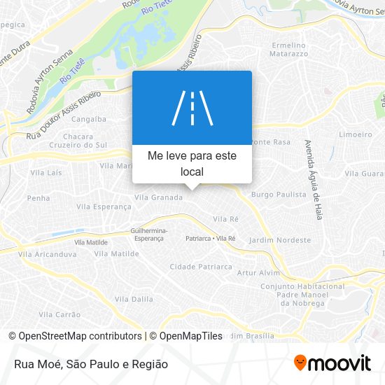 Rua Moé mapa