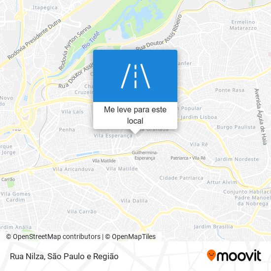 Rua Nilza mapa