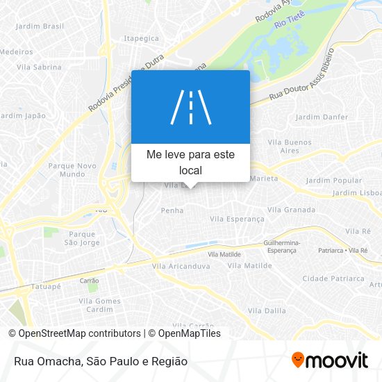 Rua Omacha mapa