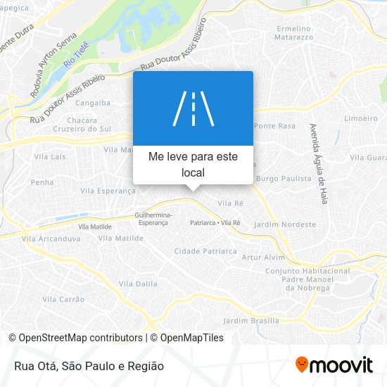 Rua Otá mapa