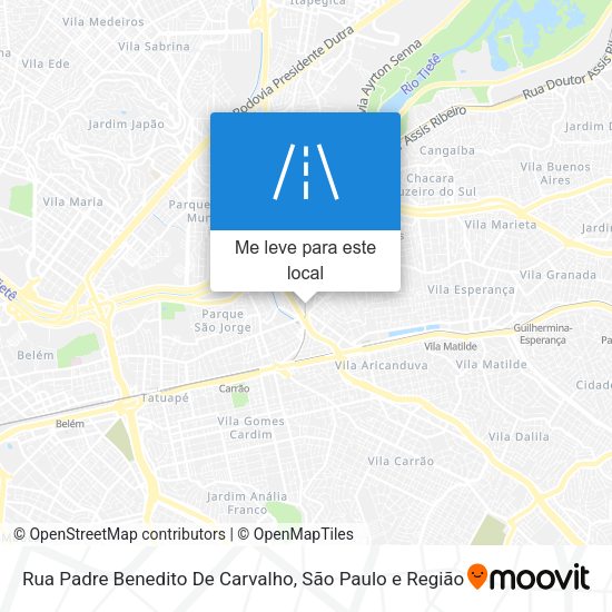 Rua Padre Benedito De Carvalho mapa