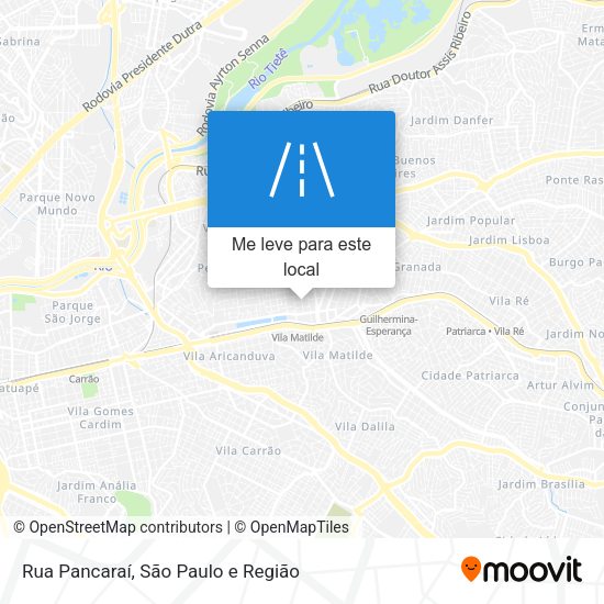 Rua Pancaraí mapa