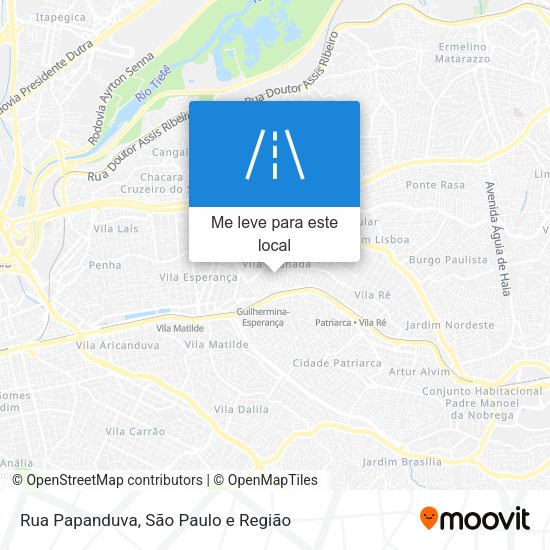 Rua Papanduva mapa
