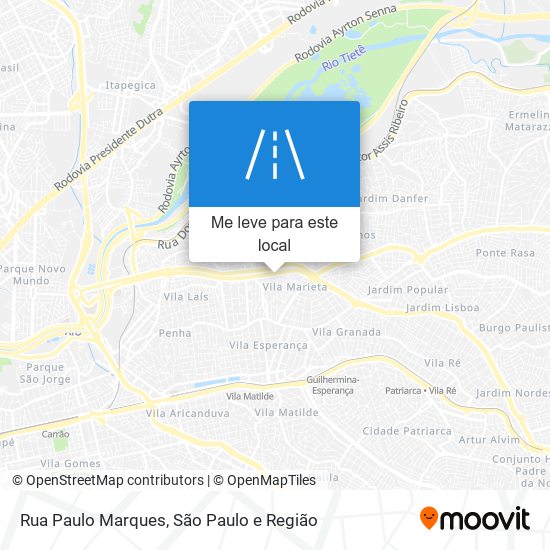 Rua Paulo Marques mapa