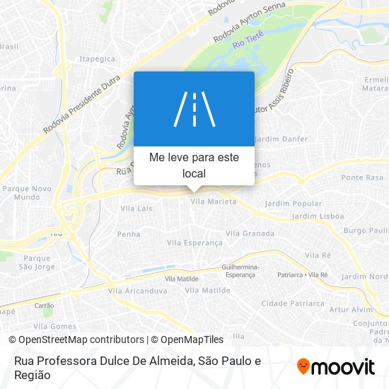 Rua Professora Dulce De Almeida mapa