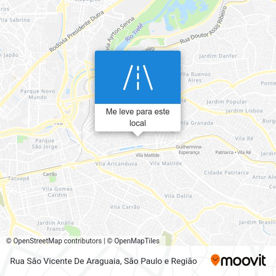 Rua São Vicente De Araguaia mapa