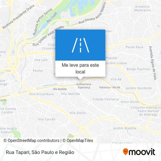 Rua Tapari mapa