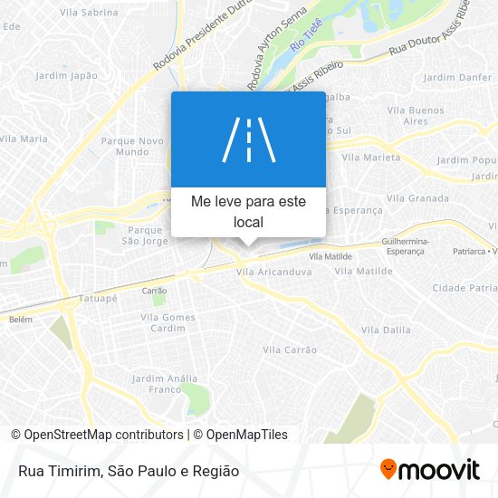 Rua Timirim mapa
