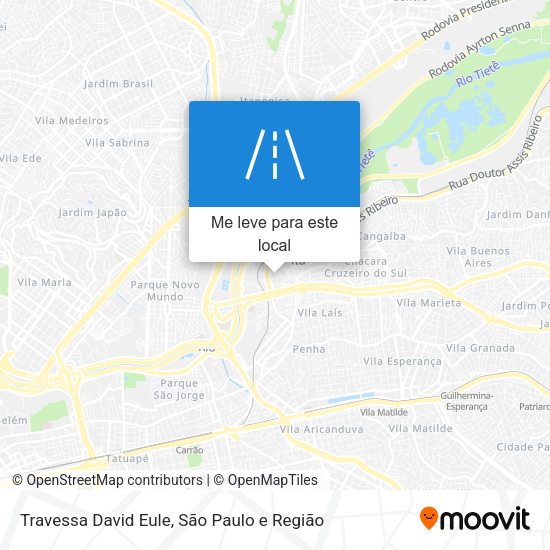 Travessa David Eule mapa