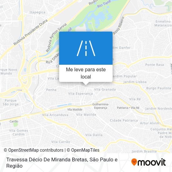 Travessa Décio De Miranda Bretas mapa