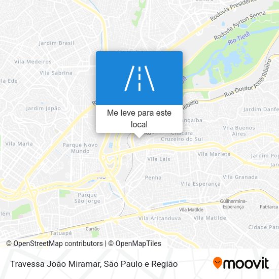 Travessa João Miramar mapa