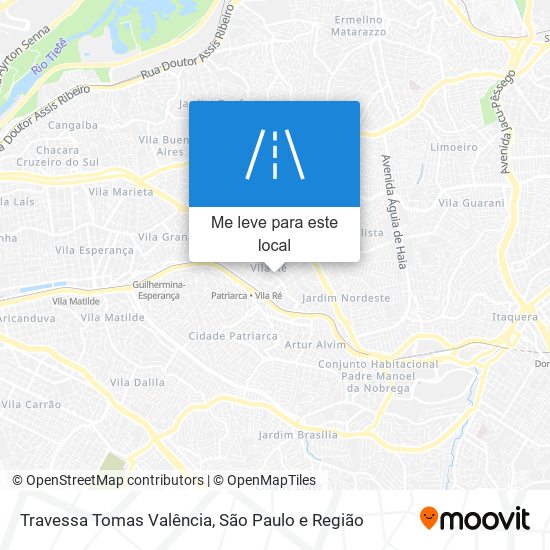 Travessa Tomas Valência mapa