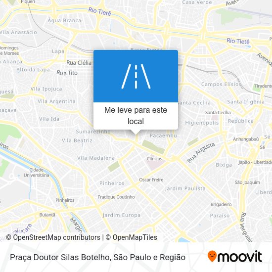 Praça Doutor Silas Botelho mapa