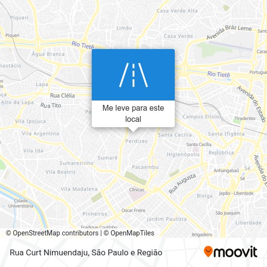 Rua Curt Nimuendaju mapa