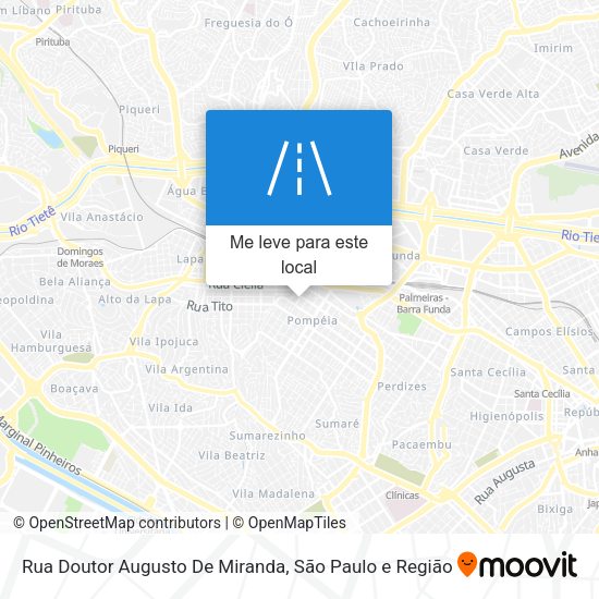 Rua Doutor Augusto De Miranda mapa