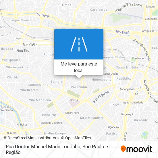 Rua Doutor Manuel Maria Tourinho mapa