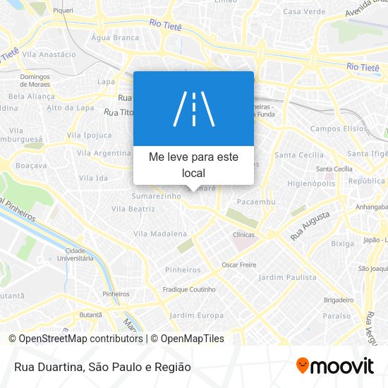 Rua Duartina mapa