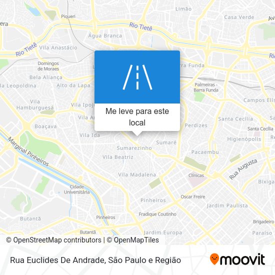 Rua Euclides De Andrade mapa
