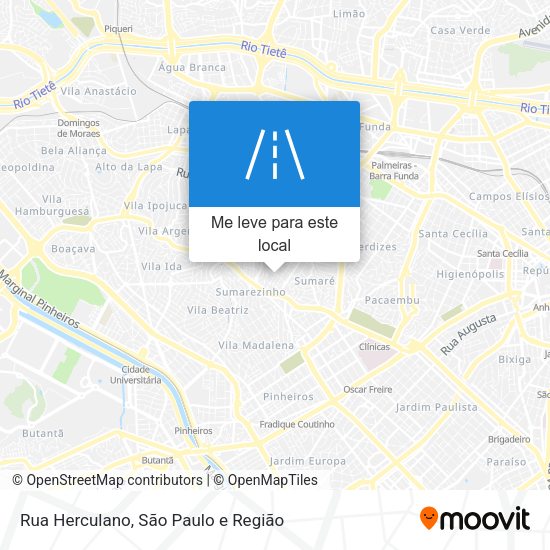 Rua Herculano mapa