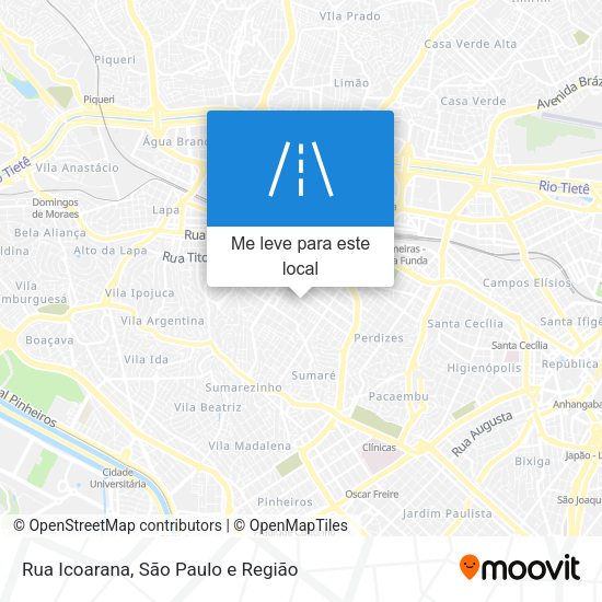 Rua Icoarana mapa