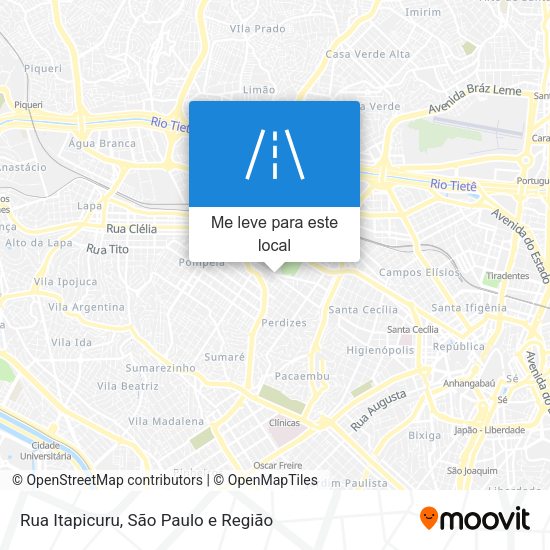 Rua Itapicuru mapa