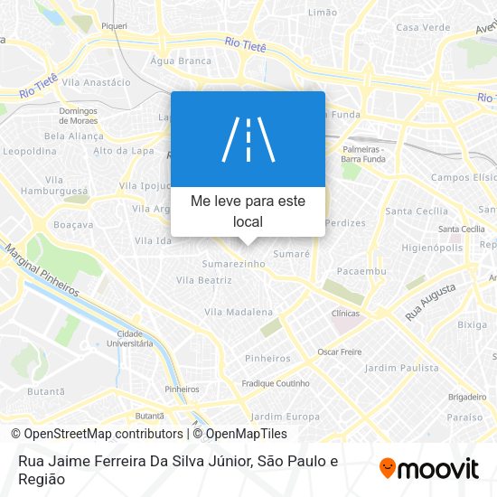 Rua Jaime Ferreira Da Silva Júnior mapa