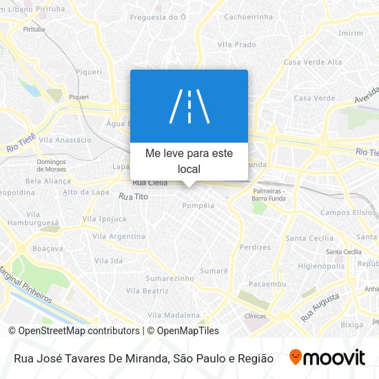 Rua José Tavares De Miranda mapa