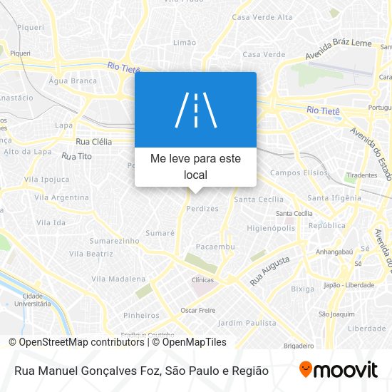 Rua Manuel Gonçalves Foz mapa