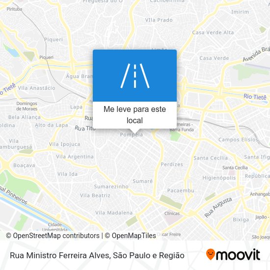 Rua Ministro Ferreira Alves mapa