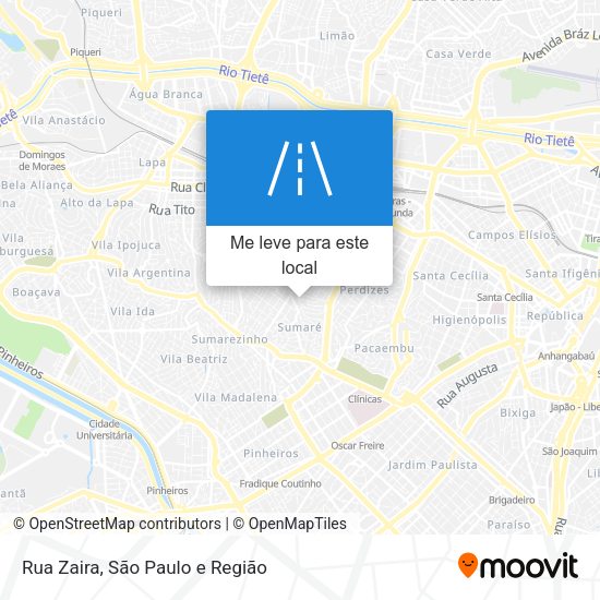 Rua Zaira mapa