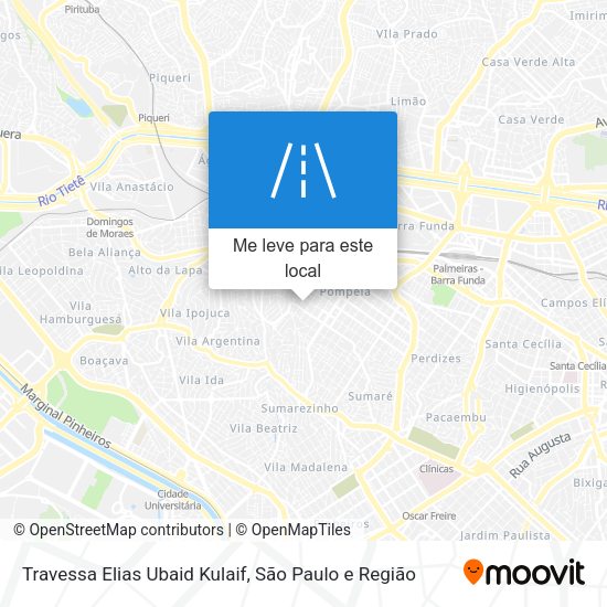 Travessa Elias Ubaid Kulaif mapa