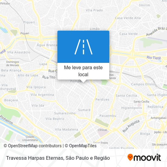 Travessa Harpas Eternas mapa