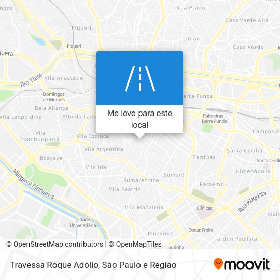 Travessa Roque Adólio mapa