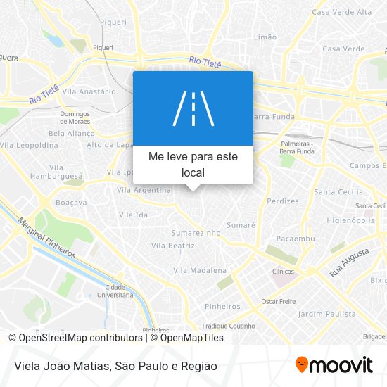 Viela João Matias mapa