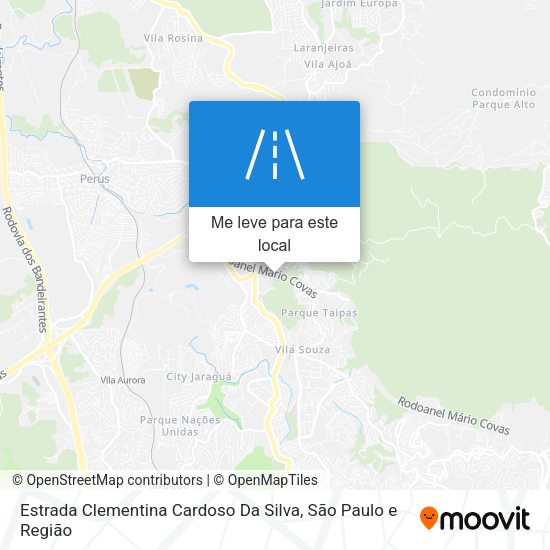 Estrada Clementina Cardoso Da Silva mapa