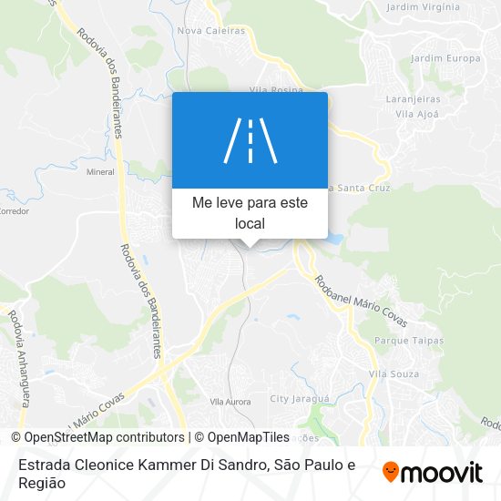 Estrada Cleonice Kammer Di Sandro mapa