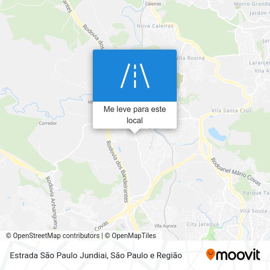 Estrada São Paulo Jundiai mapa