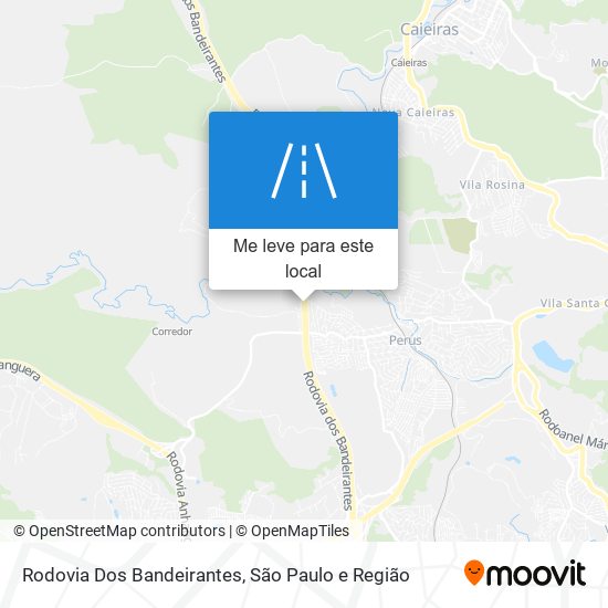 Rodovia Dos Bandeirantes mapa